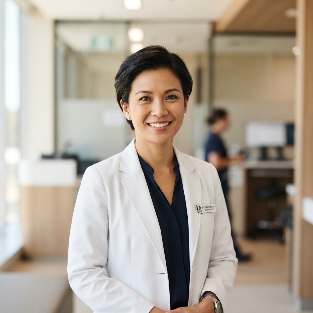 Practitioner reviewing Zenith bloodwork results