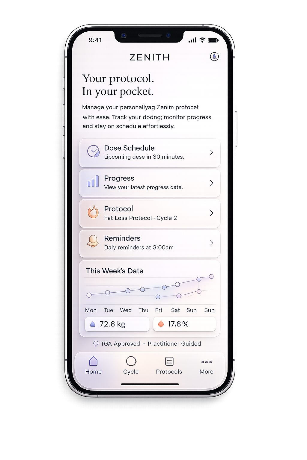 Zenith app tracking